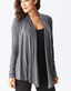 Basic Slouchy Cardigan - H. Charcoal