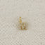 18k Gold filled Micro CZ Initial Letter Charm