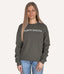 Embroidered Fleece Sweatshirt - Military Green