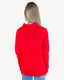 Slouch Neck Dolman Pullover - Ruby