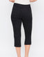 Missy 5 Pkt Side Slit Hem Capri - Black