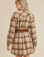 Benny Plaid Shirt Dress - Beige