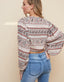 Paisley Kimono Crop Top