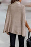 Roll Neck Knit Solid Lose Fit - Beige