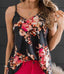 Floral Print Spaghetti Strap Tank Top