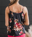 Floral Print Spaghetti Strap Tank Top