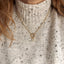 18k Gold filled Micro CZ Initial Letter Charm