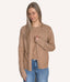 Brushed Cardigan - Toast