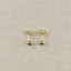 18K Gold Filled Dainty Bezel CZ Birthstone Stud Earrings
