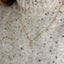 18k Gold filled Micro CZ Initial Letter Charm