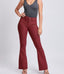 Hyperstretch High Rise Flare - Dark Rose