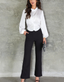 Classic Trouser w/ Side Slit - Black