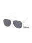 Metal Square Aviator Sunglasses