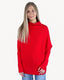 Slouch Neck Dolman Pullover - Ruby