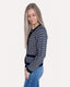 Tweed Sweater Cardigan - Navy