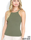 Highneck Ribbed Tank