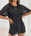 Sequin Sheer T - Shirt - Black
