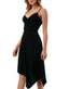 Elizabeth Uneven Hem Dress - Black