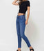 Sarah High Rise Skinny Jeans - Mid Wash