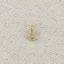 18k Gold filled Micro CZ Initial Letter Charm