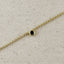 18k Gold Filled Dainty Bezel CZ Birthstone Bracelet