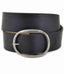 Pam Oval Buckle Belt - Black