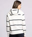 Turner Hoodie - Ivory Black Stripe