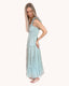 Polka Dot Chiffon Smocked Tiered Midi Dress