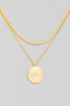 Chain Layered Oval Necklace