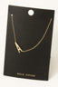 Gold Dipped Initial Pendant Necklace