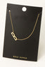 Gold Dipped Initial Pendant Necklace