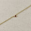 18k Gold Filled Dainty Bezel CZ Birthstone Bracelet