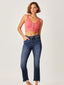 Curvy High Rise Slim Straight Jeans