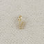 18k Gold filled Micro CZ Initial Letter Charm