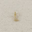 18k Gold filled Micro CZ Initial Letter Charm