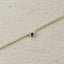 18k Gold Filled Dainty Bezel CZ Birthstone Bracelet