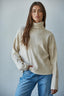 Melrose Turtleneck Sweater: Cream