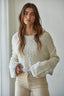 Dreamscape Sweater: Ivory Grey