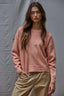 Double Play Sweater Top: Dusty Coral