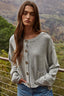 Cloud Nine Cardigan Top: Grey