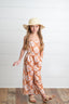 Golden Floral Jumpsuit