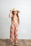 Golden Floral Jumpsuit
