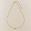 18k Gold Filled Dainty Bezel CZ Birthstone Necklace