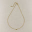 18k Gold Filled Dainty Bezel CZ Birthstone Necklace