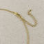 18k Gold Filled Dainty Bezel CZ Birthstone Necklace