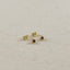 18K Gold Filled Dainty Bezel CZ Birthstone Stud Earrings