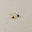 18K Gold Filled Dainty Bezel CZ Birthstone Stud Earrings