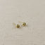 18K Gold Filled Dainty Bezel CZ Birthstone Stud Earrings