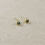 18K Gold Filled Dainty Bezel CZ Birthstone Stud Earrings
