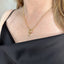18k Gold filled Micro CZ Initial Letter Charm